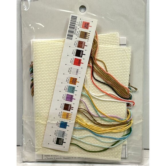 Dimensions He Spoke Footprints in the Sand Poem Cross Stitch Kit 5x7 Beach Faith - Picture 2 of 7